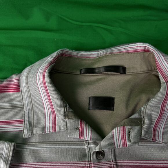 Nike Tiger Woods Collection Golf Polo Dry Fit Size XL Brown Pink Cotton Poly - Picture 5 of 7